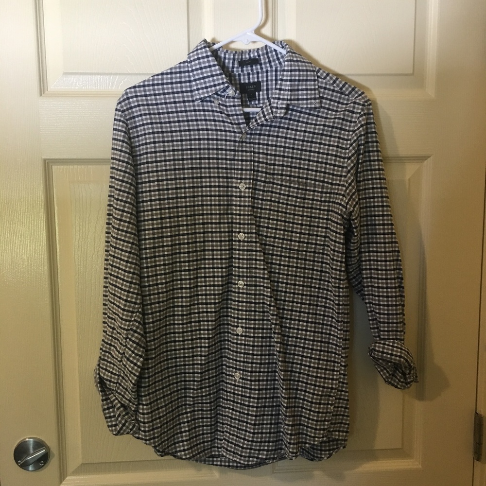 J.Crew Plaid Button-Up - S